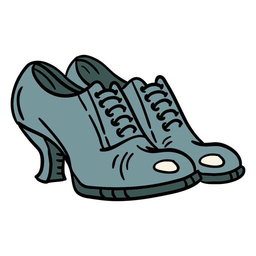 Laced high heels illustration