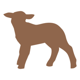 Silhueta do lado animal do cordeiro Desenho PNG