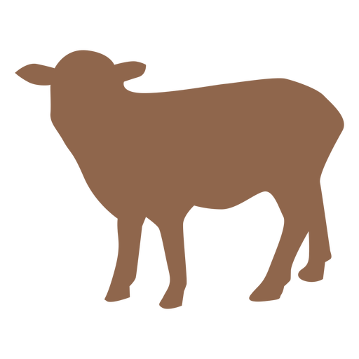 Lamb animal silhouette PNG Design