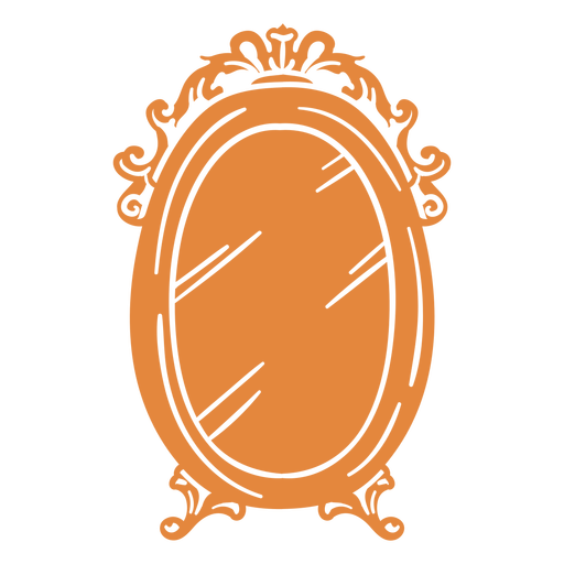 Ornate round wall mirror