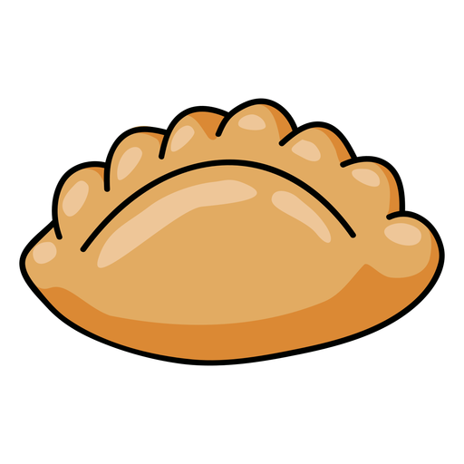Peruvian empanada illustration
