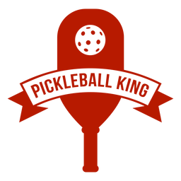 Pickleball king badge PNG Design