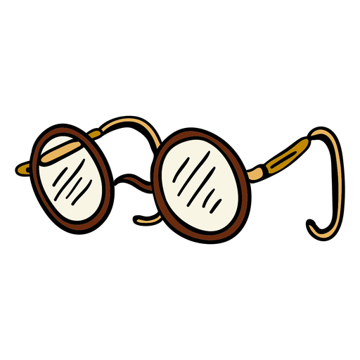 Ilustração de óculos redondos Desenho PNG