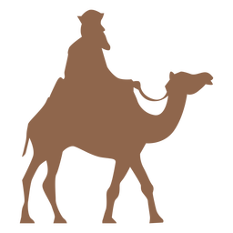 Side Man Riding Camel Silhouette PNG & SVG Design For T-Shirts