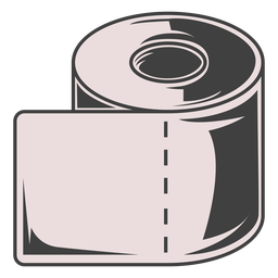 Toilettenpapierrollenillustration PNG-Design Transparent PNG