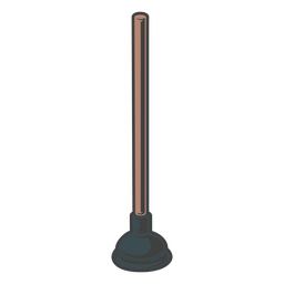 Ilustração do êmbolo do vaso sanitário Desenho PNG