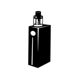 Vape e cigarrillo negro Diseño PNG