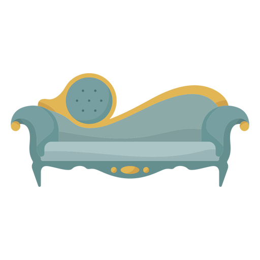 Victorian chaise lounge illustration