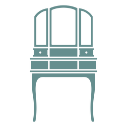 Espelho vitoriano da estação de maquiagem Desenho PNG