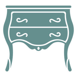 Victorian small drawer dresser PNG Design
