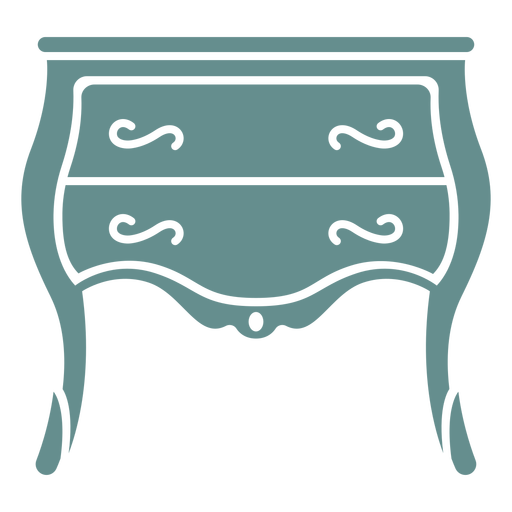 Victorian small drawer dresser PNG Design