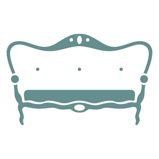 Viktorianisches Sofa Vintage PNG-Design