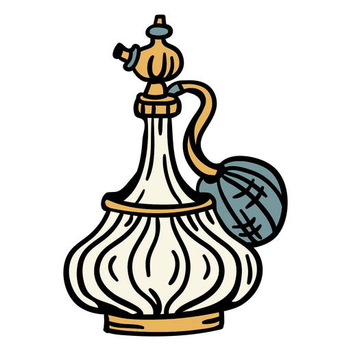 Ilustración de botella de perfume vintage Diseño PNG