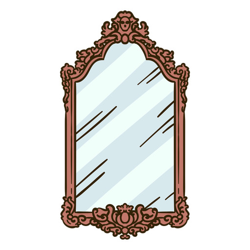 Ilustración de espejo de pared vintage - Descargar PNG/SVG transparente