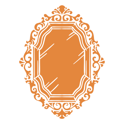 Wall mirror ornate PNG Design