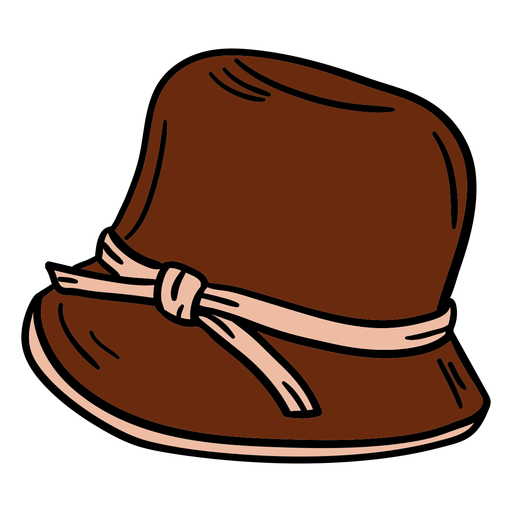 Women bucket hat illustration PNG Design