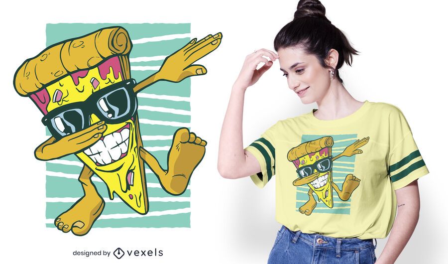 Pizza dabbing t-shirt design Pizza dabbing t-shirt design