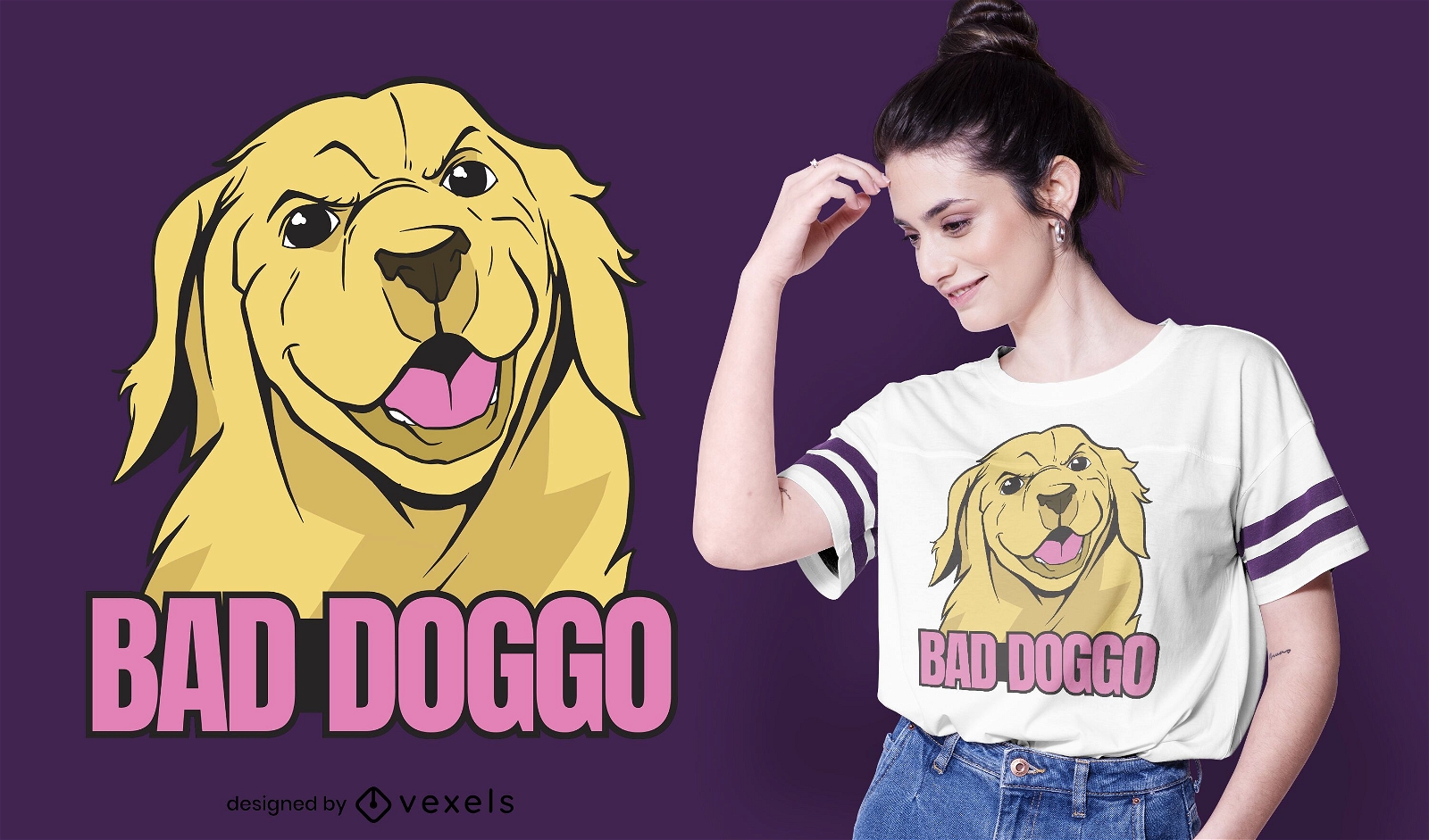 Bad doggo t-shirt design