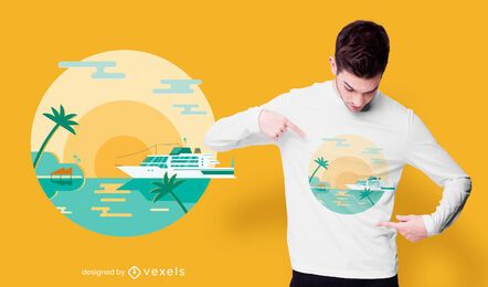Cruise island t-shirt design Cruise island t-shirt design
