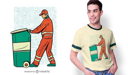 Garbage Man T-shirt Design Garbage Man T-shirt Design