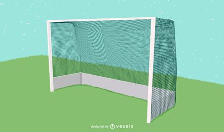 Ilustración de gol de hockey sobre césped Ilustración de gol de hockey sobre césped