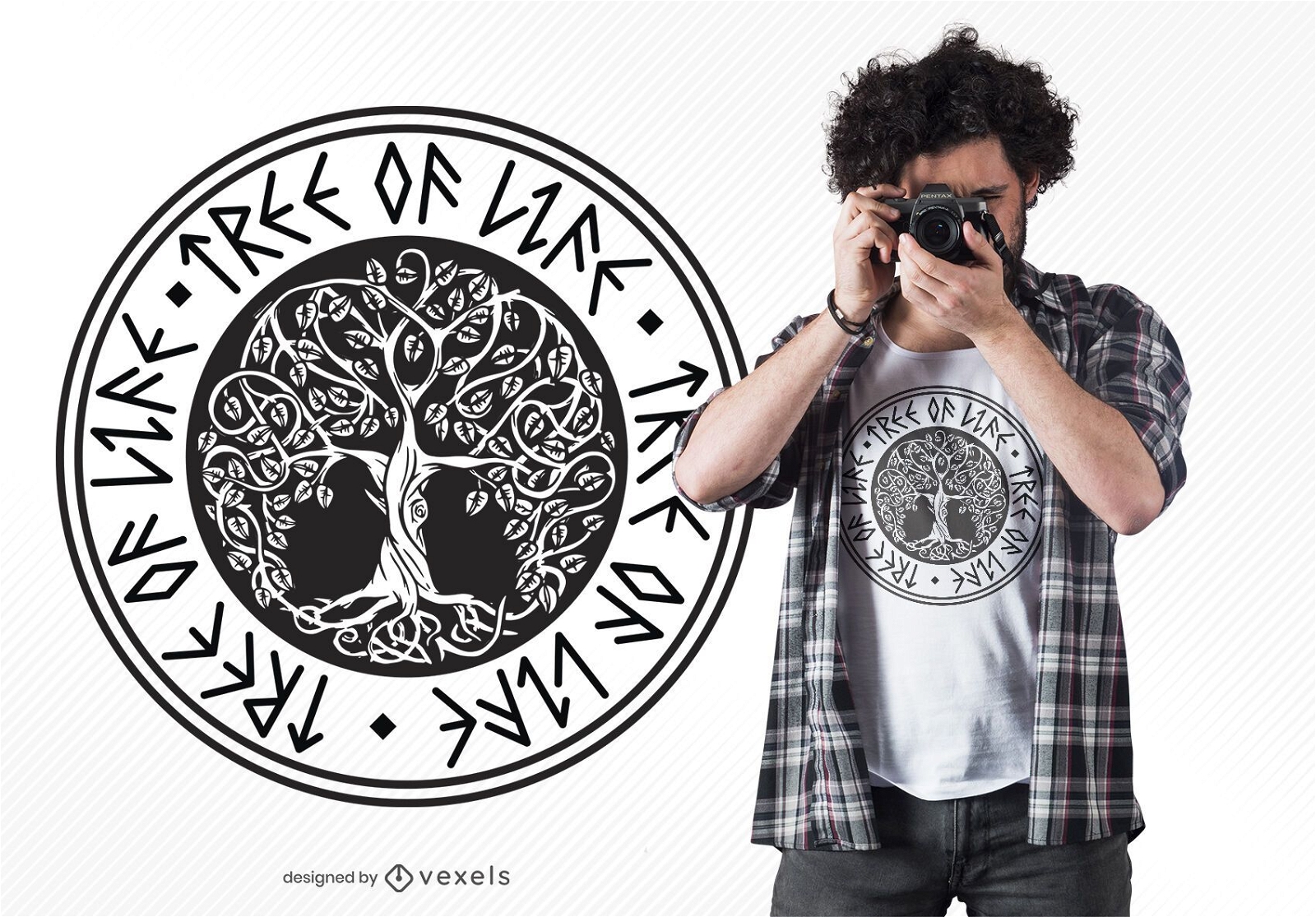 Design de camisetas da árvore da vida