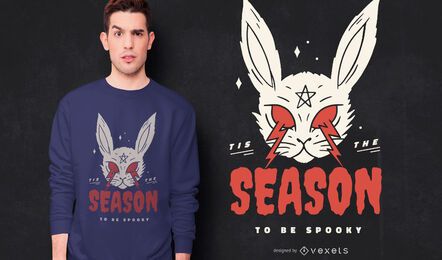 Scary halloween rabbit t-shirt design Scary halloween rabbit t-shirt design