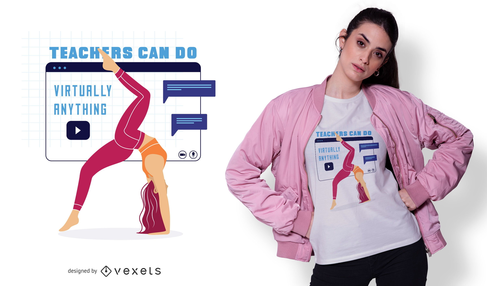 Virtuelles Fitness-T-Shirt-Design