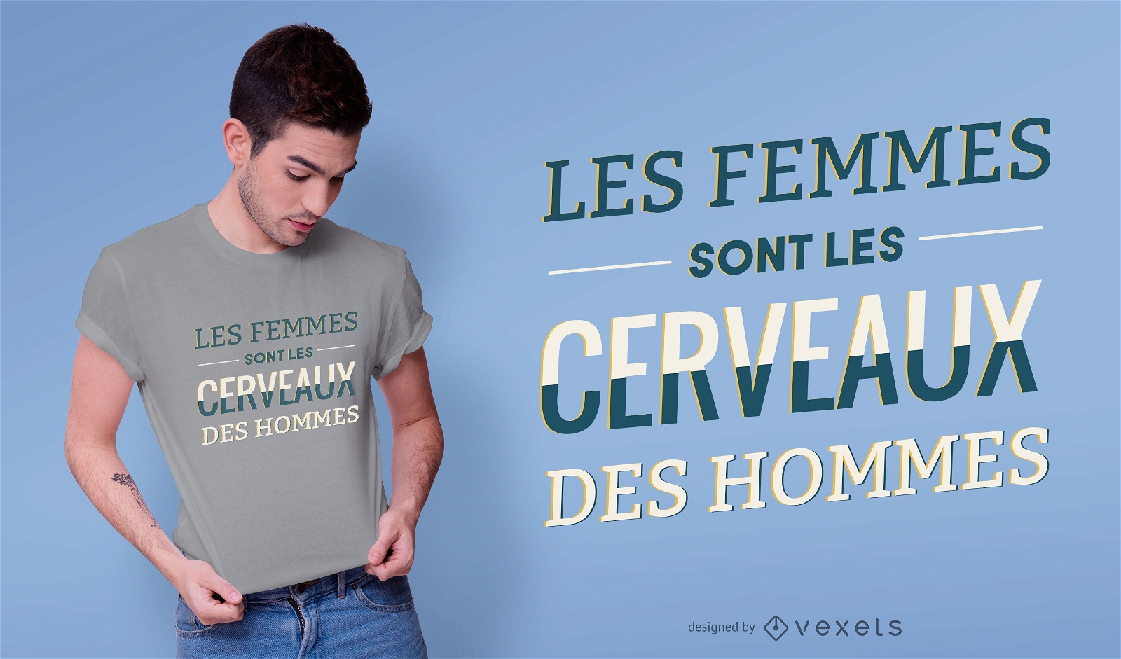 Design de camiseta Les femmes