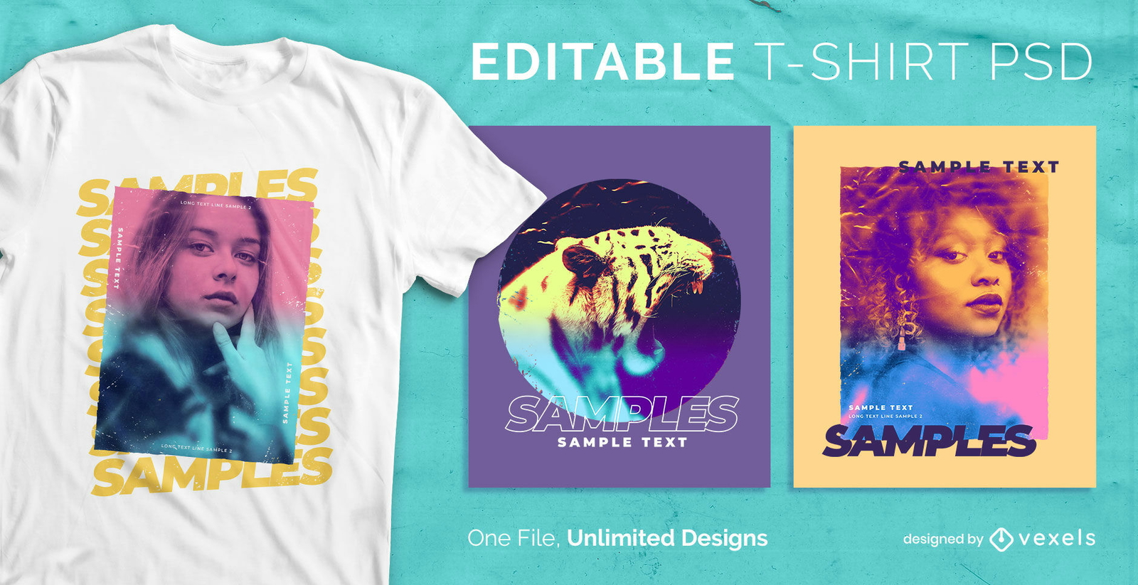 Gradient T Shirt Designs Graphics & More Merch