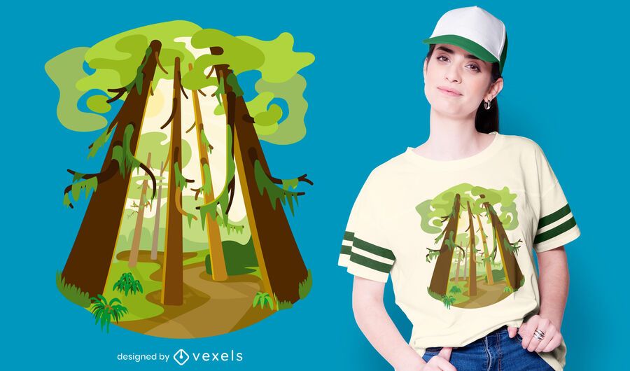 Rainforest nature t-shirt design Rainforest nature t-shirt design