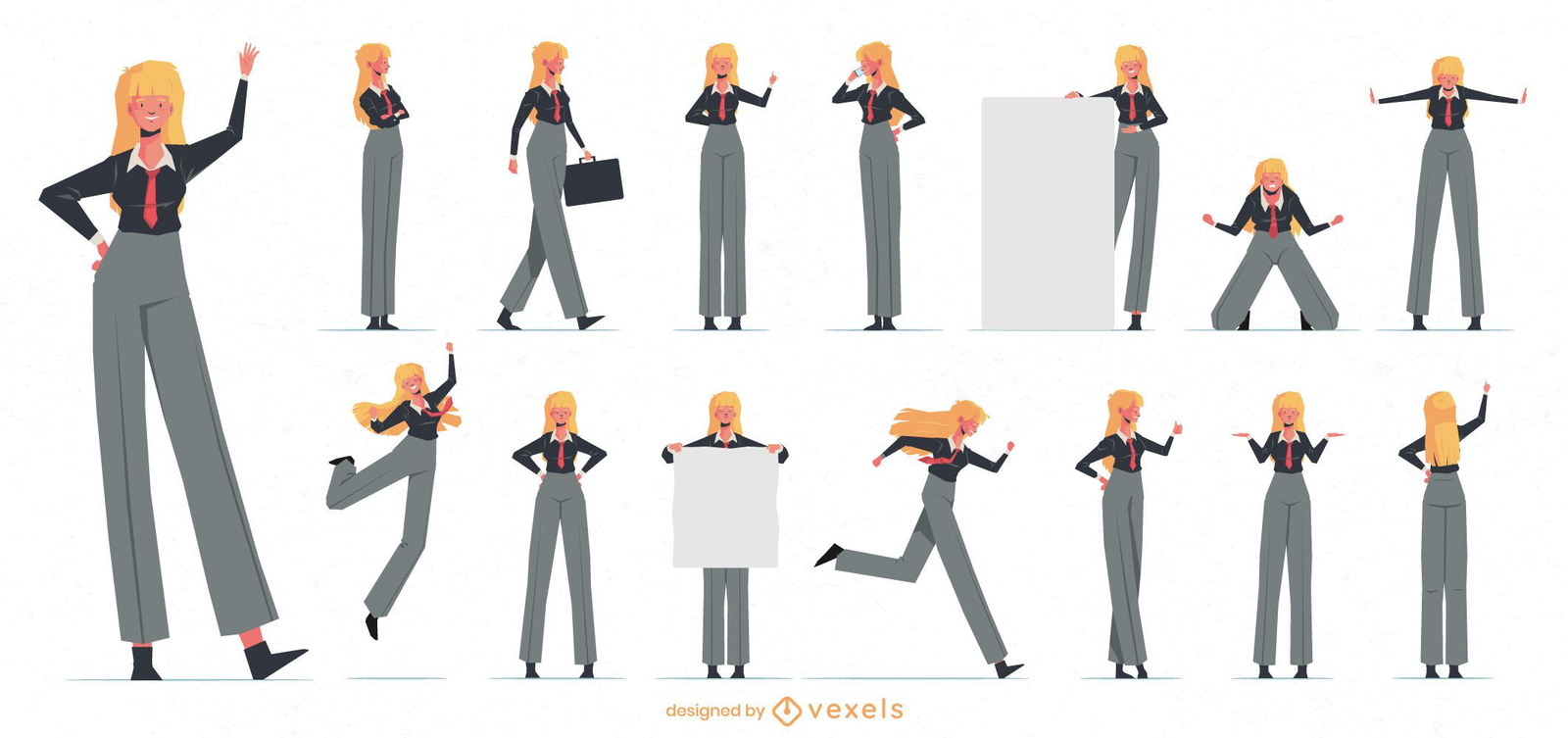 Business woman character collection