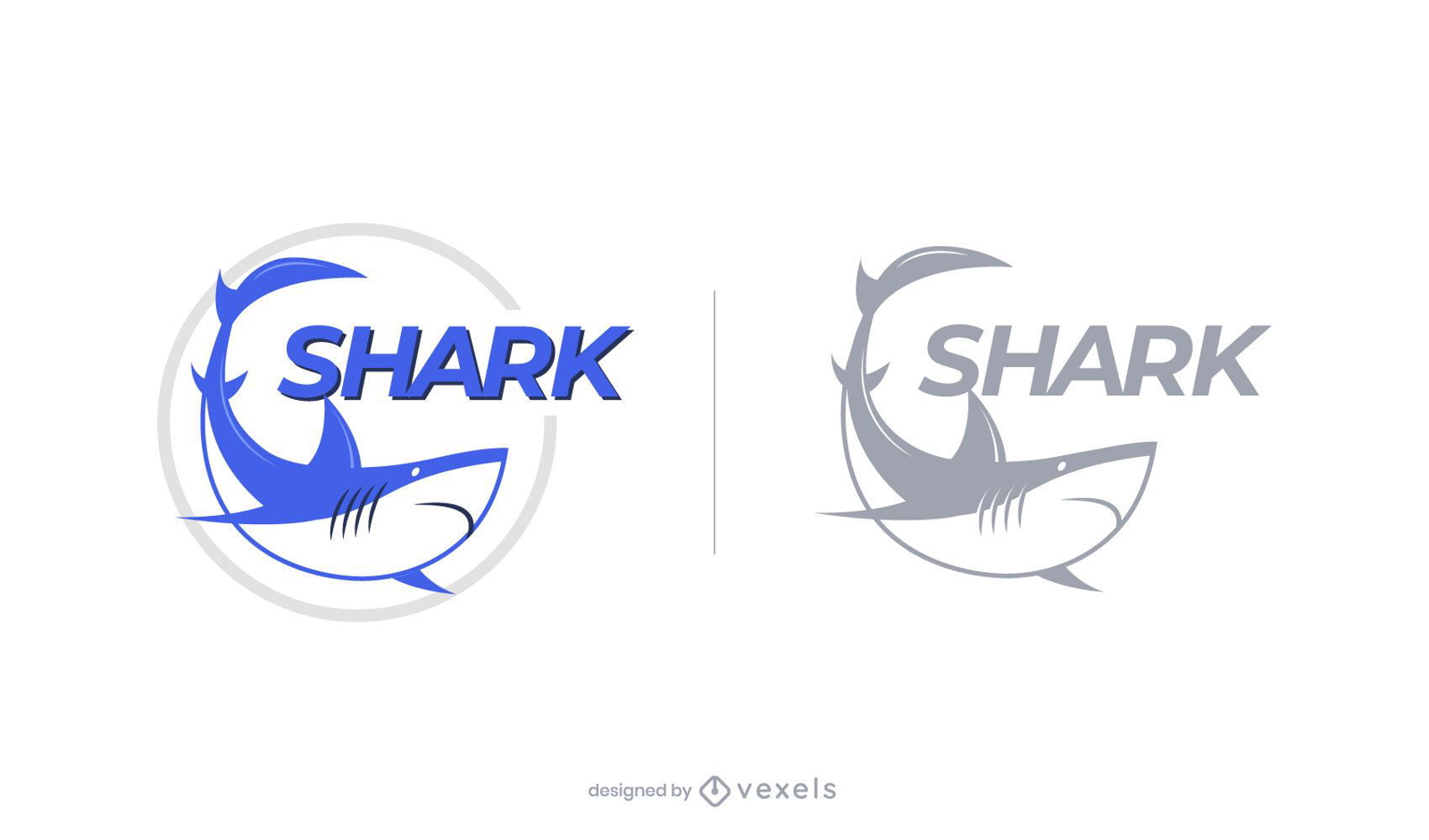 Modelo de logotipo de tubarão