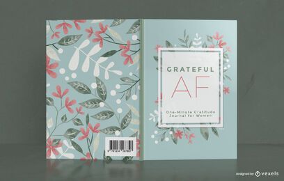 Design da capa do livro do Flower Gratitude Journal Design da capa do livro do Flower Gratitude Journal