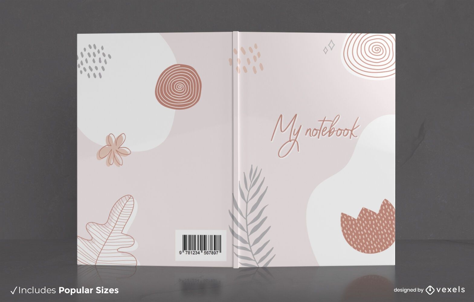 Minimal Drawing Notebook Cover Design