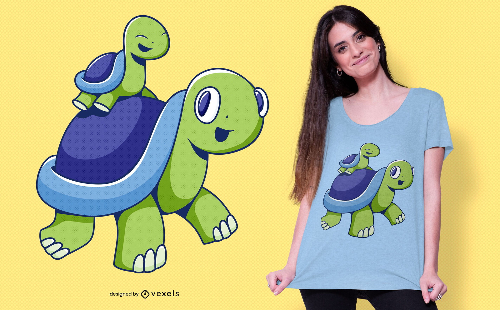 Design de t-shirt da fam?lia da tartaruga