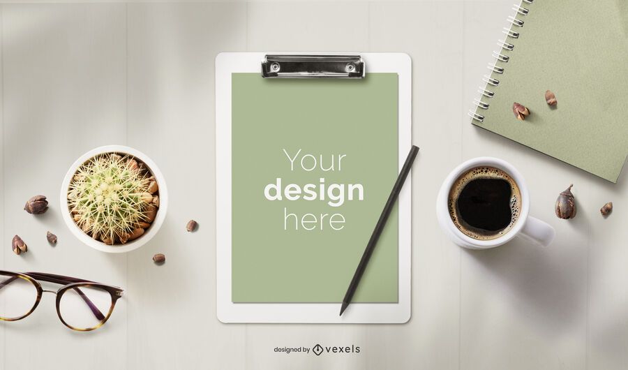 Clipboard stationery mockup composition Clipboard stationery mockup composition