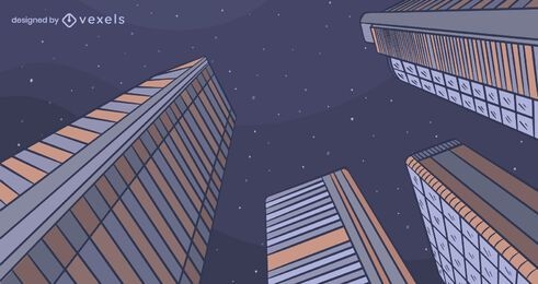 Stadtnacht-Hintergrunddesign