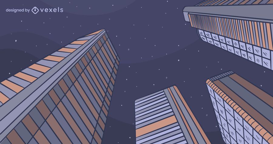 Diseño de fondo de la noche de la ciudad Diseño de fondo de la noche de la ciudad