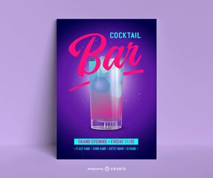 New cocktail bar poster template New cocktail bar poster template