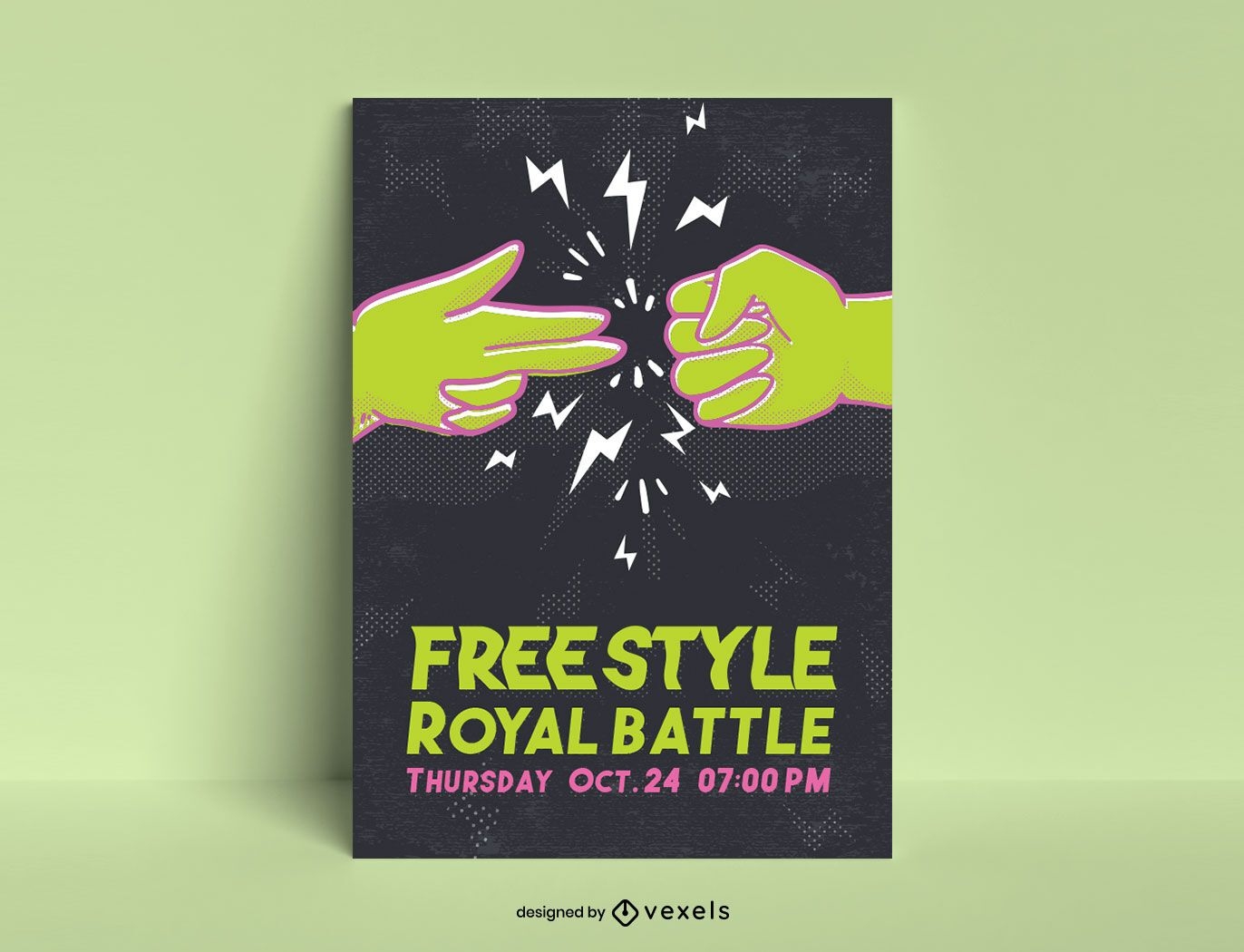 Freestyle Battle Poster Vorlage