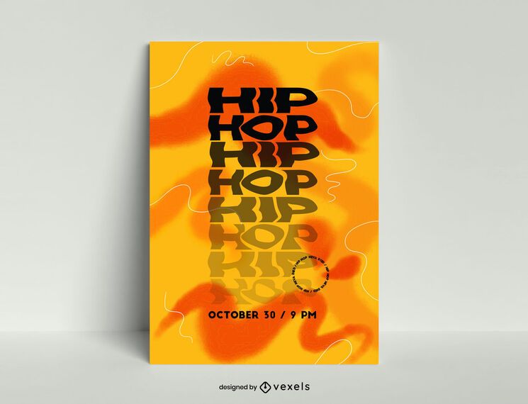 Hip hop poster template Hip hop poster template