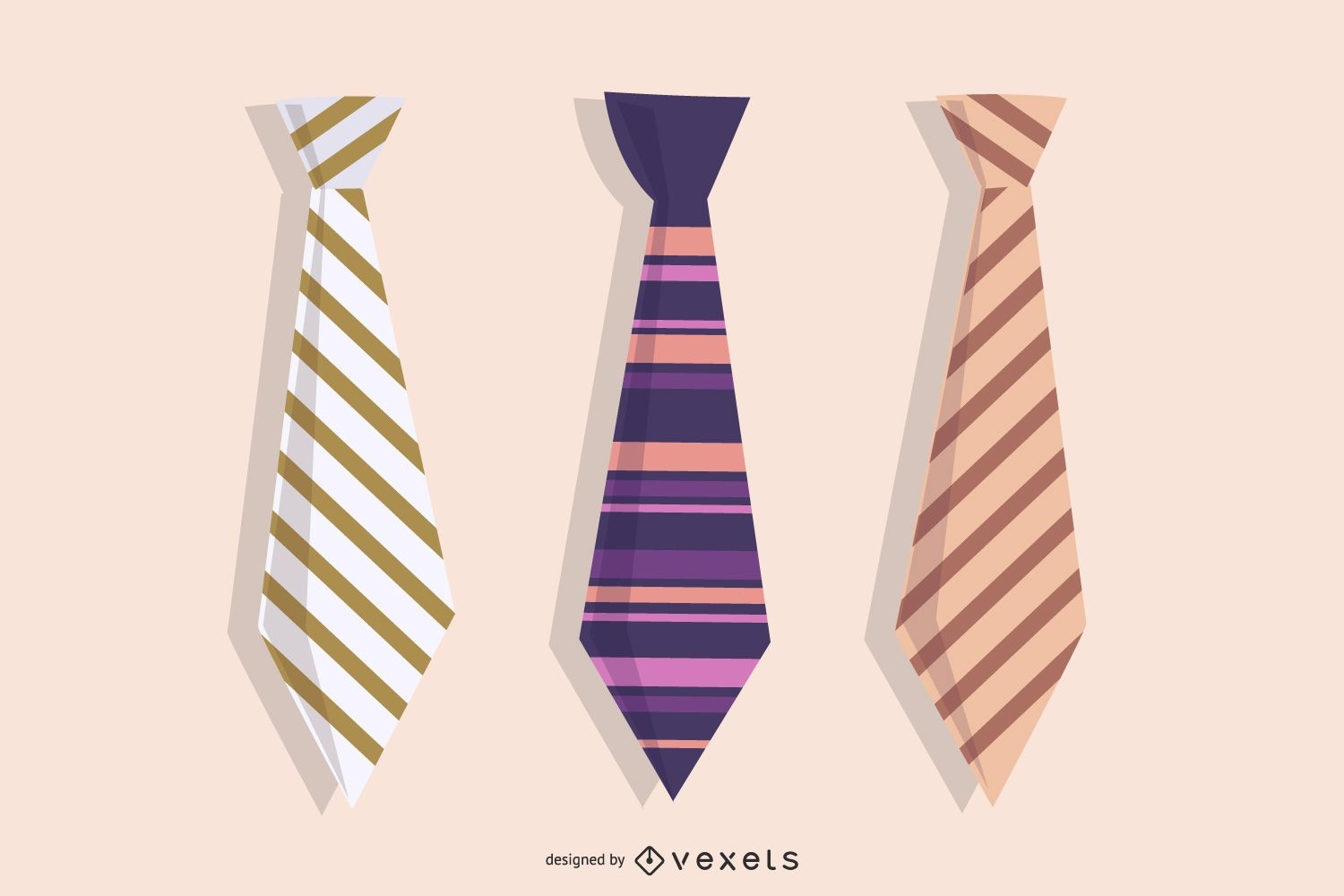 Vector Business Tie Set
