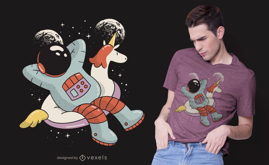 Chilling astronaut t-shirt design Chilling astronaut t-shirt design