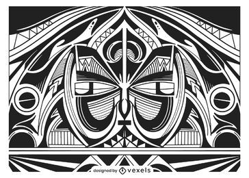 Tribal background design Tribal background design