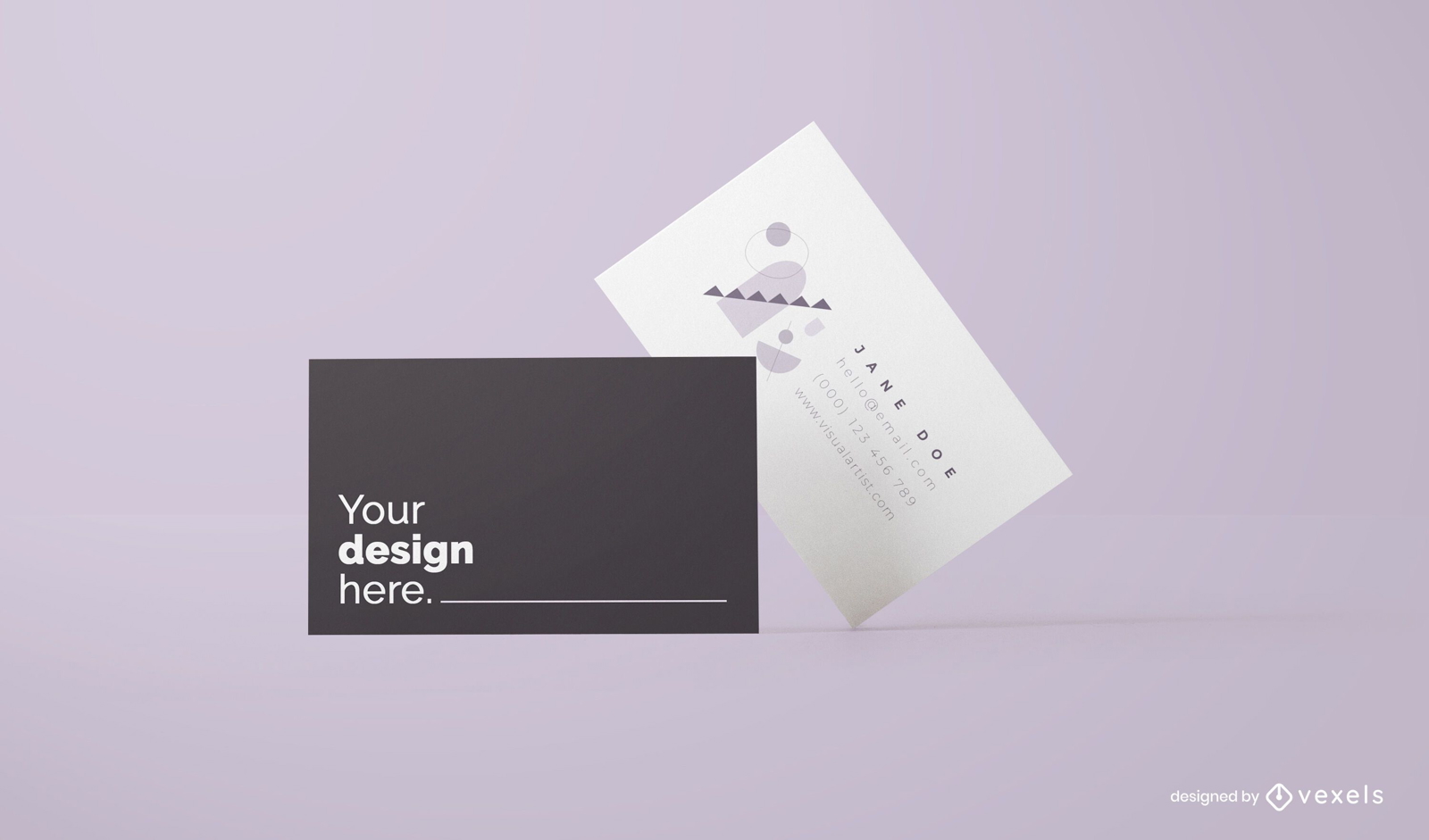 Diseño de maqueta de tarjetas de visita