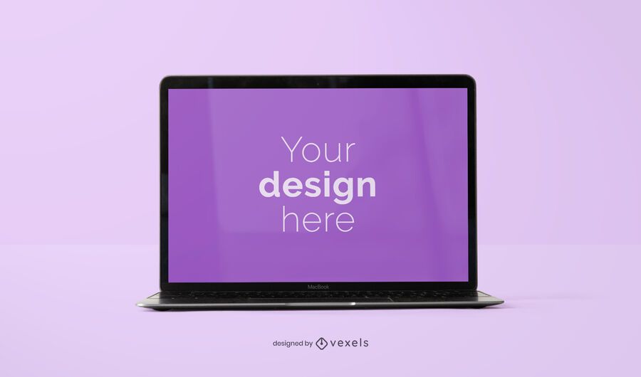 Open laptop mockup design Open laptop mockup design