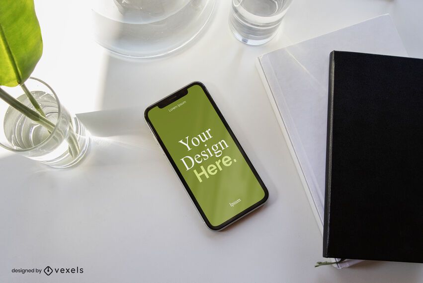 Iphone business mockup composition Iphone business mockup composition