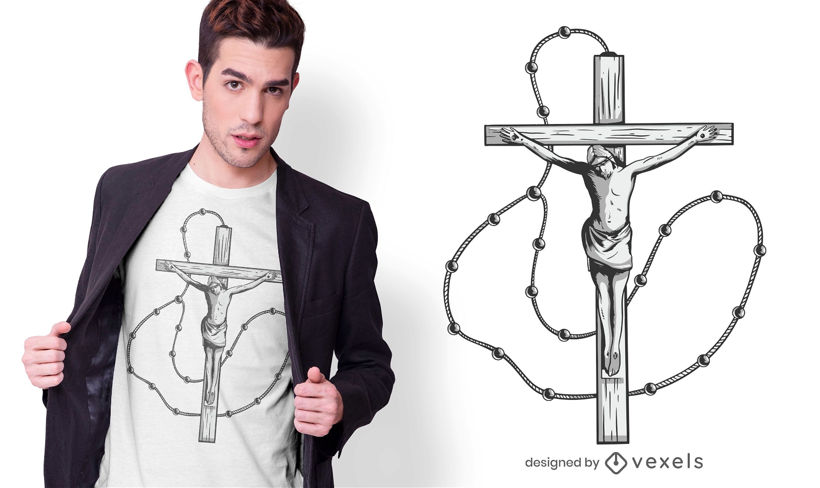 Design de camiseta crucifixo