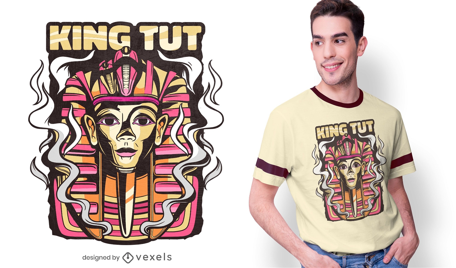 Design de t-shirt Tutankhamun